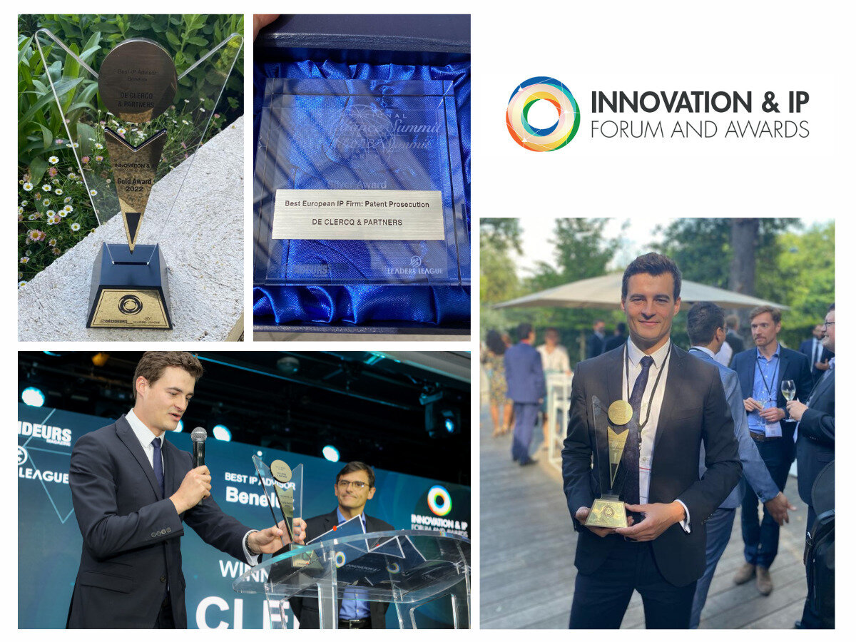 De Clercq & Partners awarded for 'Best IP Advisor in the Benelux'