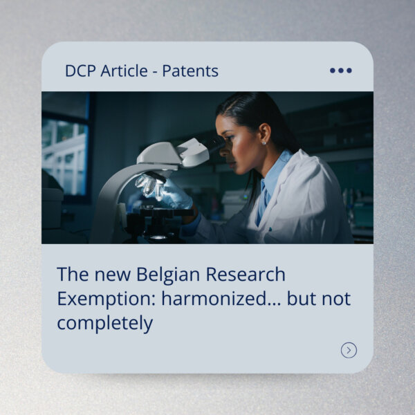 The new Belgian Research Exemption: harmonized… but not completely