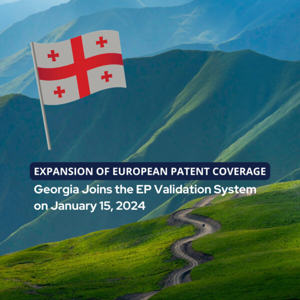 Validation of European patents in Georgia (GE)